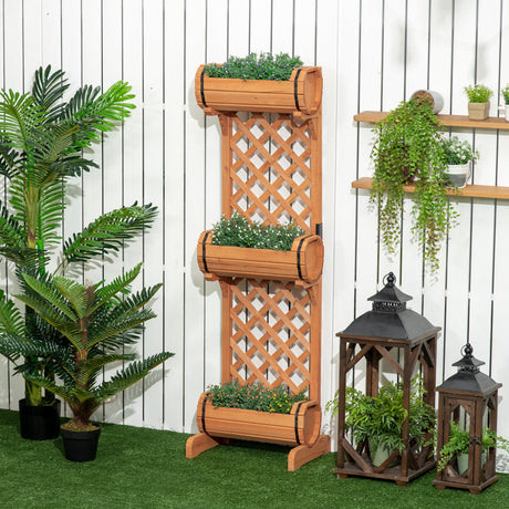 immagine-2-easycomfort-easycomfort-3-fioriere-da-esterno-a-mezza-botte-in-legno-di-abete-marrone-con-grigliato-per-rampicanti-45x35x150-cm