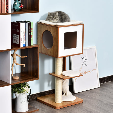 immagine-2-easycomfort-easycomfort-albero-tiragraffi-con-pali-in-legno-corda-sisal-e-3-morbidi-cuscini-rimovibili-altezza-91-cm-ean-8054144133362