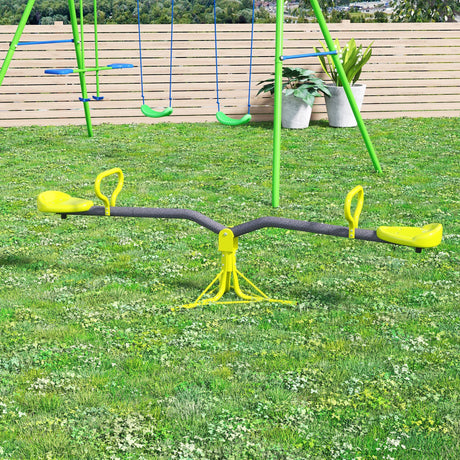 immagine-2-easycomfort-easycomfort-altalena-basculante-girevole-360-per-bambini-3-7-anni-da-giardino-in-metallo-sali-e-scendi-carico-massimo-35kg-180x65x53-cm-verde