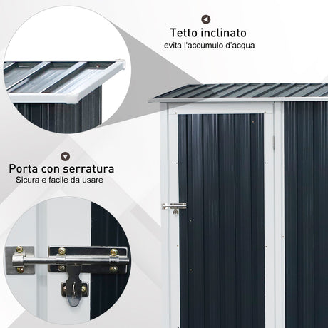 immagine-2-easycomfort-easycomfort-casetta-porta-attrezzi-capanno-in-acciaio-impermeabile-143cm-x-89cm-x-186cm-ean-8055776912073