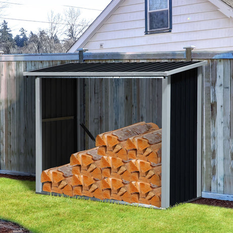 immagine-2-easycomfort-easycomfort-casetta-porta-legna-legnaia-da-esterno-in-acciaio-tetto-inclinato-e-scolo-acqua-ean-8054144136981