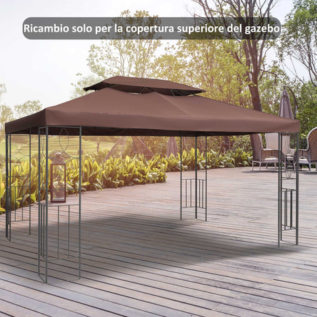 immagine-2-easycomfort-easycomfort-copertura-per-gazebo-da-giardino-tetto-sostitutivo-anti-uv-impermeabile-in-poliestere-3x4m-marrone-ean-8054111843775