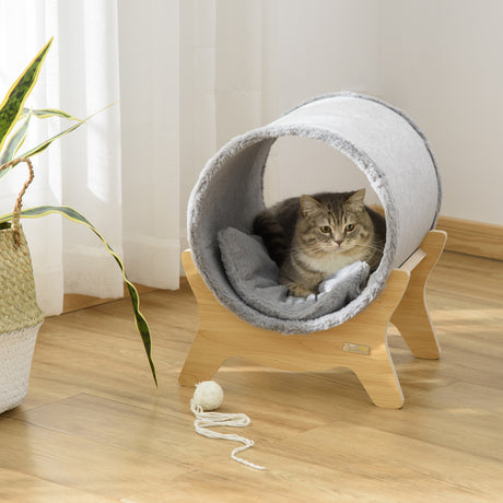 immagine-2-easycomfort-easycomfort-cuccia-per-gatti-con-tiragraffi-e-cuscino-imbottito-casetta-per-gatti-a-tunnel-41x40x47cm-grigio