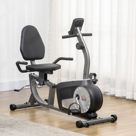 immagine-2-easycomfort-easycomfort-cyclette-orizzontale-recumbent-con-8-livelli-di-resistenza-schermo-lcd-e-seduta-regolabile-122-137x62x103-cm