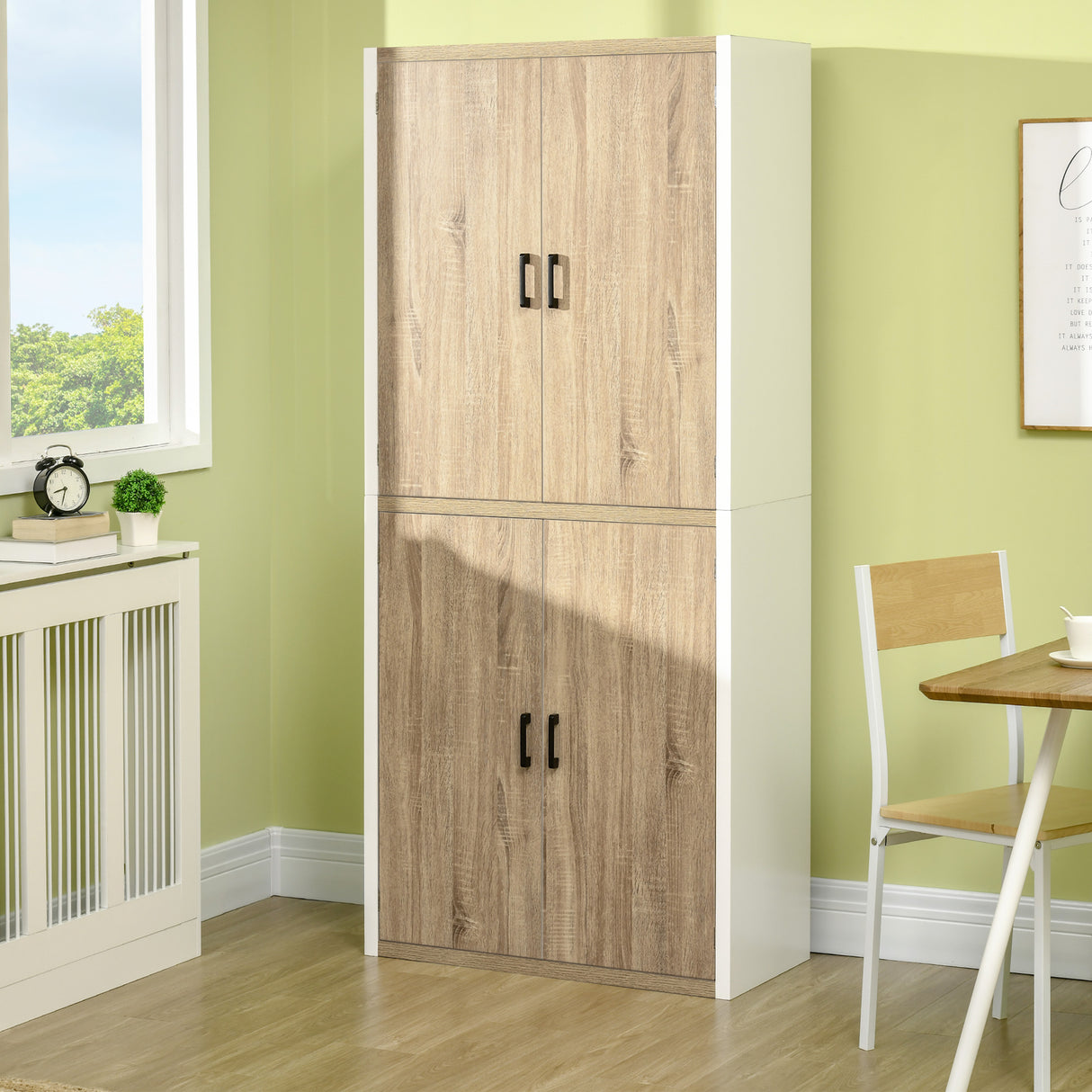 immagine-2-easycomfort-easycomfort-dispensa-cucina-in-legno-mdf-con-4-ripiani-regolabili-e-4-porte-80x40x182-cm