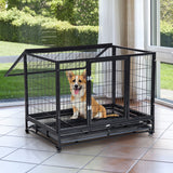 immagine-2-easycomfort-easycomfort-gabbia-box-per-cani-cuccioli-da-interno-esterno-con-rotelle-926275cm-ean-8054144137568