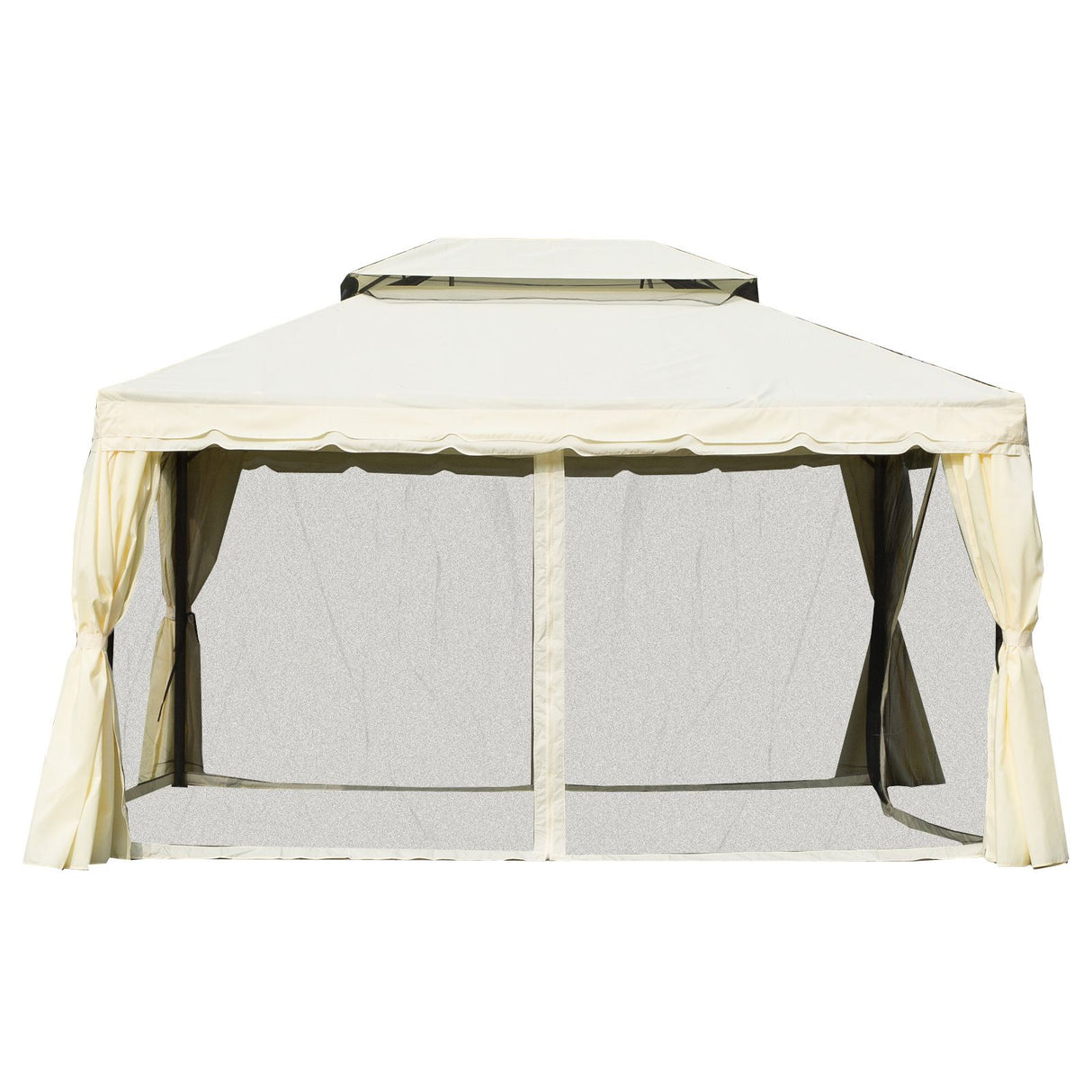 immagine-2-easycomfort-easycomfort-gazebo-con-doppio-tetto-zanzariere-tende-bianco-crema-3x4m-ean-8055776915227