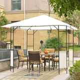 immagine-2-easycomfort-easycomfort-gazebo-da-giardino-3x3m-in-metallo-nero-con-tettuccio-bianco-ean-8054144130101