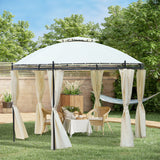 immagine-2-easycomfort-easycomfort-gazebo-da-giardino-rotondo-con-doppio-tettuccio-cinghie-e-tende-3-5x2-8m-bianco