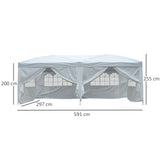 immagine-2-easycomfort-easycomfort-gazebo-pieghevole-da-giardino-con-6-pannelli-laterali-bianco-3x6m-ean-8054111845557