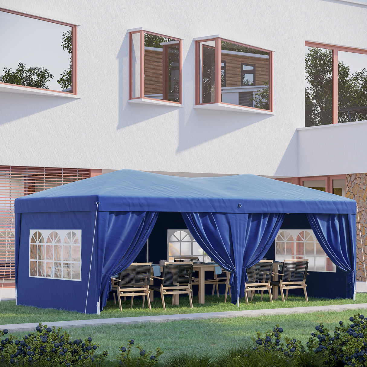 immagine-2-easycomfort-easycomfort-gazebo-pieghevole-tenda-esterno-con-6-pannelli-laterali-blu-6x3x2-55m-ean-8054111843676