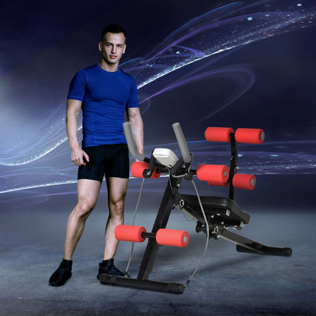 immagine-2-easycomfort-easycomfort-panca-per-addominali-2-in-1-panca-da-palestra-con-monitor-lcd-seduta-regolabile-e-bande-elastiche-117x46x70cm