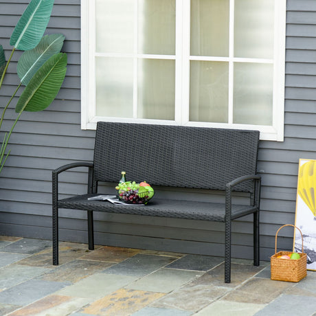 immagine-2-easycomfort-easycomfort-panchina-da-esterno-in-pe-rattan-nero-2-posti-122x60x87cm-ean-8055776911861