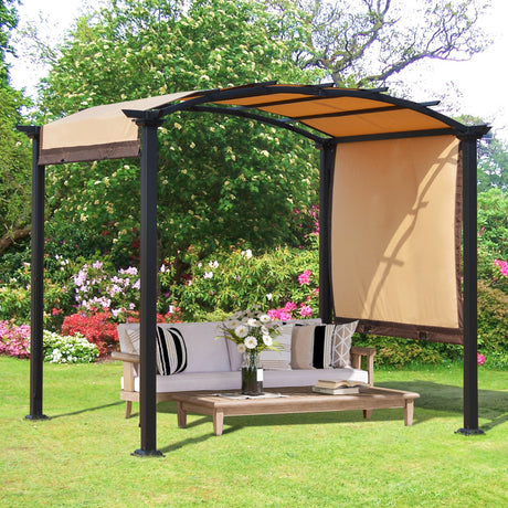 immagine-2-easycomfort-easycomfort-pergola-con-tende-scorrevoli-da-giardino-295x245cm-gazebo-a-pergola-da-esterno-in-metallo-cachi