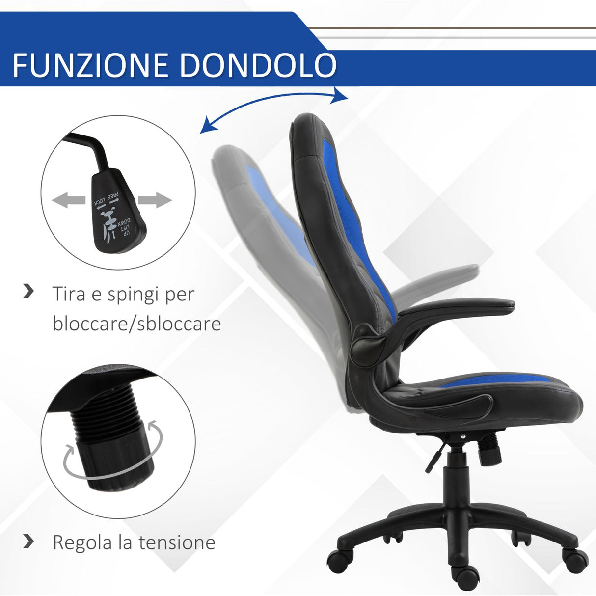 immagine-2-easycomfort-easycomfort-poltrona-gaming-o-ufficio-regolabile-in-similpelle-blu-con-braccioli-pieghevoli-ean-8054144133577