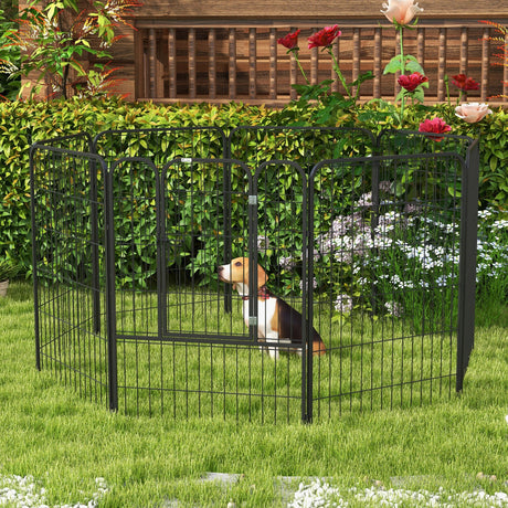 immagine-2-easycomfort-easycomfort-recinto-per-cani-e-per-cuccioli-recinto-modulare-per-cani-da-interno-ed-esterno-in-metallo-e-acciaio-8-pannelli-79x100cm