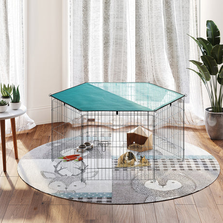 immagine-2-easycomfort-easycomfort-recinto-pieghevole-per-cani-e-cuccioli-in-filo-metallico-120cm-x-60cm-con-copertura-in-poliestere-impermeabile-ean-8054111840859