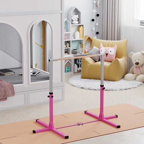 immagine-2-easycomfort-easycomfort-sbarra-per-ginnastica-artistica-o-danza-classica-regolabile-in-altezza-92-150-cm-per-bambini-max-75-kg-rosa-ean-8055776912813