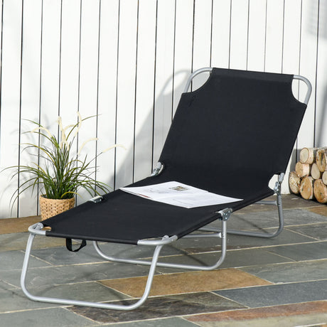 immagine-2-easycomfort-easycomfort-sdraio-da-giardino-pieghevole-in-metallo-e-tessuto-oxford-lettino-prendisole-traspirante-187l-x-55p-x-24acm-nero-ean-8054111844338