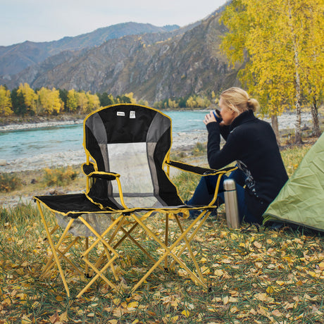 immagine-2-easycomfort-easycomfort-sedia-da-campeggio-pieghevole-con-tavolino-integrato-e-porta-bicchiere-metallo-e-tessuto-nero-giallo