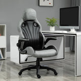 immagine-2-easycomfort-easycomfort-sedia-da-ufficio-poltrona-gaming-ergonomica-con-schienale-alto-girevole-e-altezza-regolabile-nero-e-grigio-ean-8054144131689