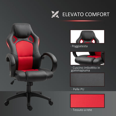 immagine-2-easycomfort-easycomfort-sedia-da-ufficio-stile-gaming-rosso-e-nero