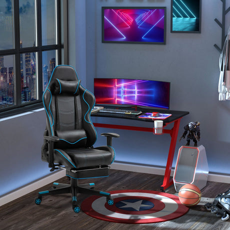 immagine-2-easycomfort-easycomfort-sedia-gaming-ergonomica-con-poggiapiedi-estraibile-e-supporto-lombare-72x77x128-138cm-nero