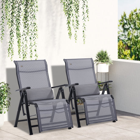 immagine-2-easycomfort-easycomfort-sedia-sdraio-da-giardino-zero-gravity-set-2-pezzi-con-schienale-regolabile-su-9-posizioni-e-cuscini-65x70x111cm-grigio