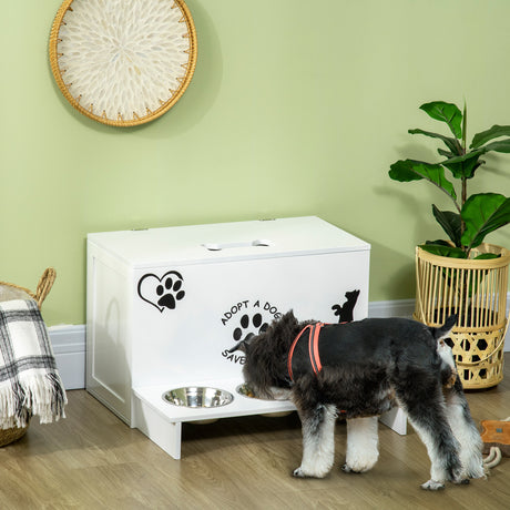 immagine-2-easycomfort-easycomfort-set-3-ciotole-per-cani-da-500ml-con-spazio-a-scomparsa-e-supporto-in-mdf-e-acciaio-inox-57x53x37-5-cm-bianco