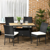 immagine-2-easycomfort-easycomfort-set-da-giardino-con-tavolo-e-4-sedie-da-esterno-in-acciaio-e-rattan-pe-nero