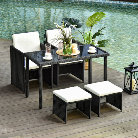 immagine-2-easycomfort-easycomfort-set-mobili-da-giardino-in-rattan-5-pezzi-tavolo-2-sedie-2-poggiapiedi-con-cuscini-combinabili-a-rettangolo