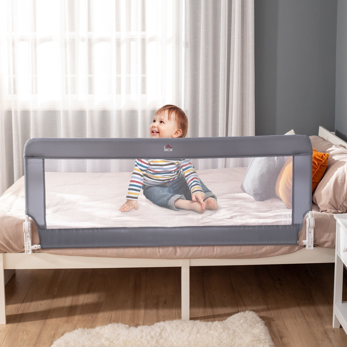 immagine-2-easycomfort-easycomfort-sponda-letto-per-bambini-da-18-mesi-barriera-di-sicurezza-universale-anticaduta-con-tessuto-a-rete-150x40x60cm-grigio