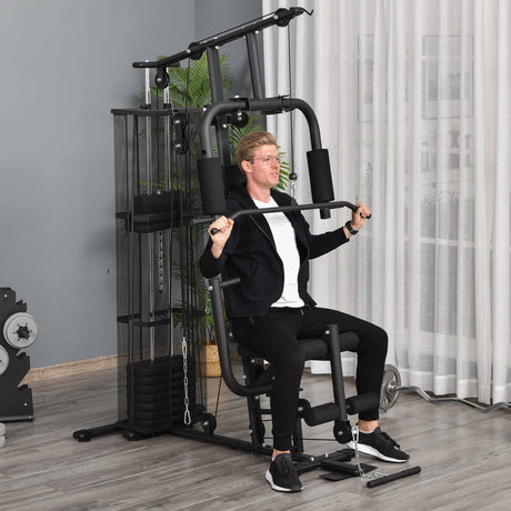 immagine-2-easycomfort-easycomfort-stazione-fitness-palestra-multifunzione-per-allenamento-a-casa-e-professionale-acciaio-150x110x210cm-nero