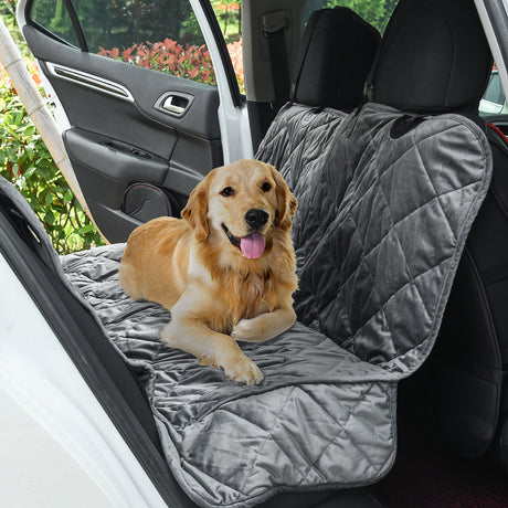 immagine-2-easycomfort-easycomfort-telo-coprisedile-auto-per-cani-effetto-velluto-con-fondo-antiscivolo-e-cinghie-di-fissaggio-160x145cm-grigio