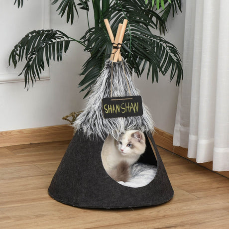 immagine-2-easycomfort-easycomfort-tenda-cuccia-per-cani-e-cani-piccoli-da-interno-teepee-grigio-50x70cm