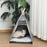 immagine-2-easycomfort-easycomfort-tenda-cuccia-per-gatti-o-cani-piccoli-da-interno-teepee-in-feltro-grigio-58x58x80cm