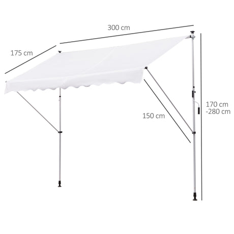 immagine-2-easycomfort-easycomfort-tenda-da-sole-a-bracci-3x1-5m-con-manovella-e-struttura-telescopica-bianco-ean-8054144133546