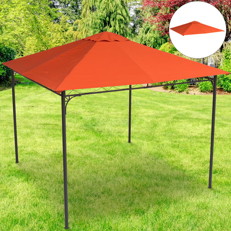 immagine-2-easycomfort-easycomfort-tetto-di-ricambio-per-gazebo-3x3m-in-poliestere-impermeabile-anti-uv-arancione-ean-8054111841467