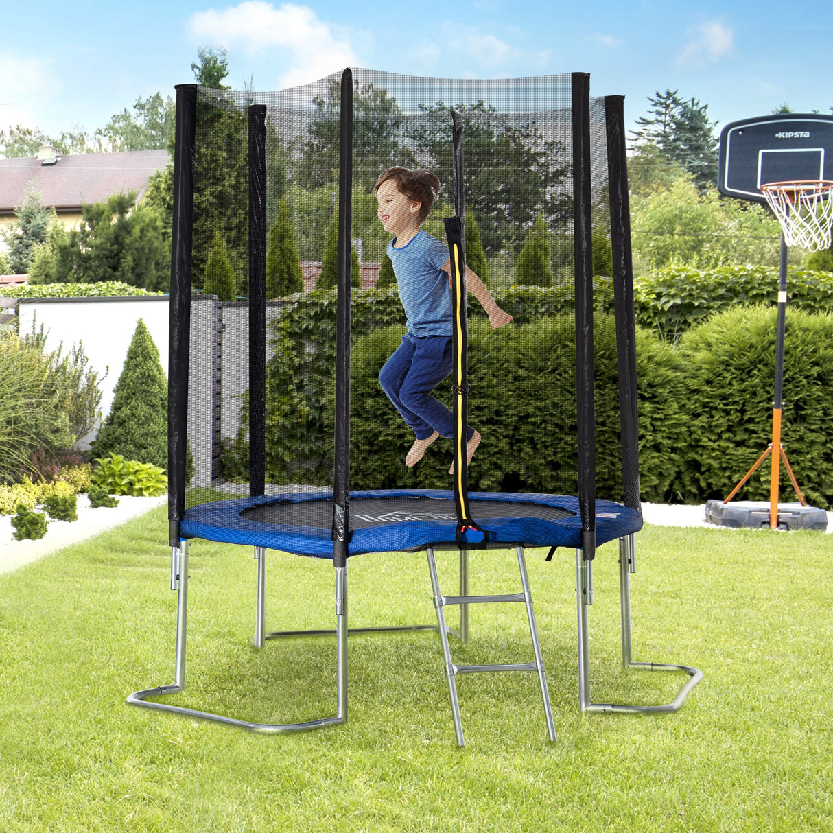 immagine-2-easycomfort-easycomfort-trampolino-elastico-per-adulti-con-rete-di-sicurezza-e-scala-uso-interno-ed-esterno-223x223x230cm-blu