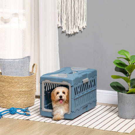 immagine-2-easycomfort-easycomfort-trasportino-per-cani-e-gatti-pieghevole-e-convertibile-in-cuccia-56x31x37cm-blu