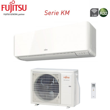 immagine-2-fujitsu-climatizzatore-condizionatore-fujitsu-inverter-serie-km-12000-btu-asyg12kmcf-codice-3ngf87280-r-32-wi-fi-integrato-classe-aa
