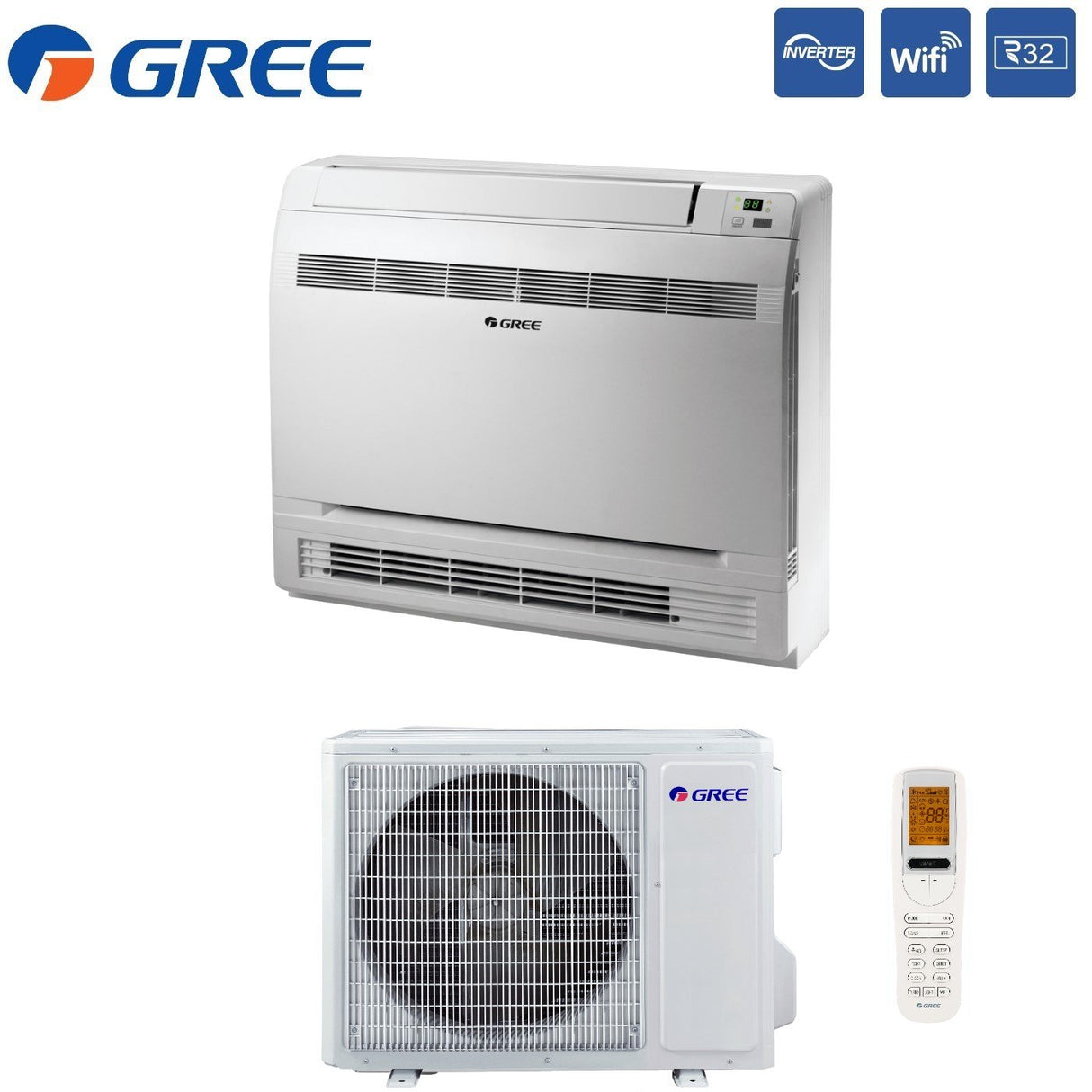 immagine-2-gree-climatizzatore-condizionatore-gree-console-12000-btu-geh12aa-k6dna1f-r-32-wi-fi-integrato-novita