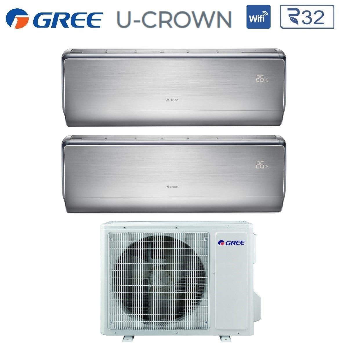 immagine-2-gree-climatizzatore-condizionatore-gree-dual-split-inverter-serie-u-crown-1212-con-gwhd18nk6oo-r-32-wi-fi-integrato-1200012000