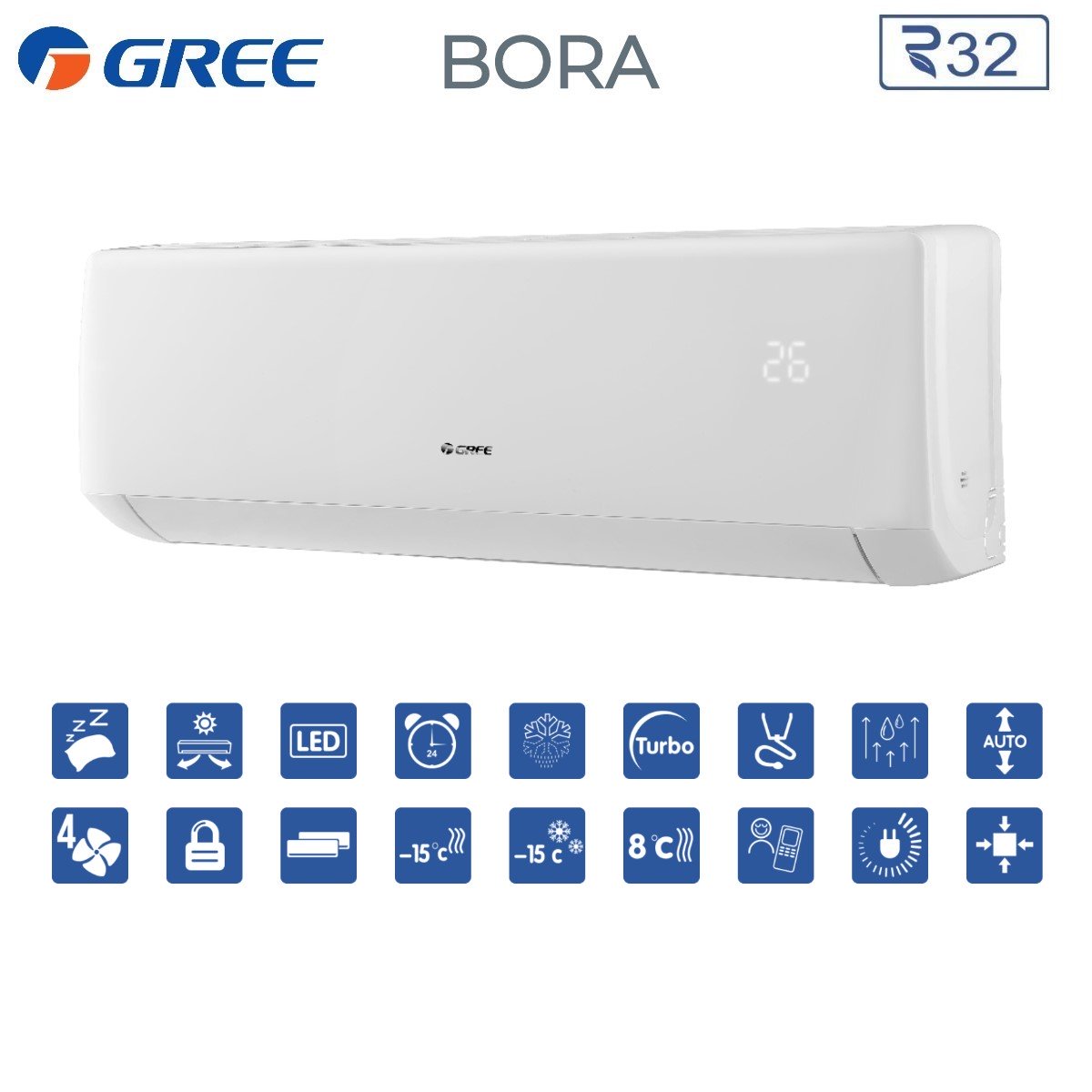 immagine-2-gree-climatizzatore-condizionatore-gree-inverter-serie-bora-12000-btu-r-32-classe-aa-ean-8059657000293
