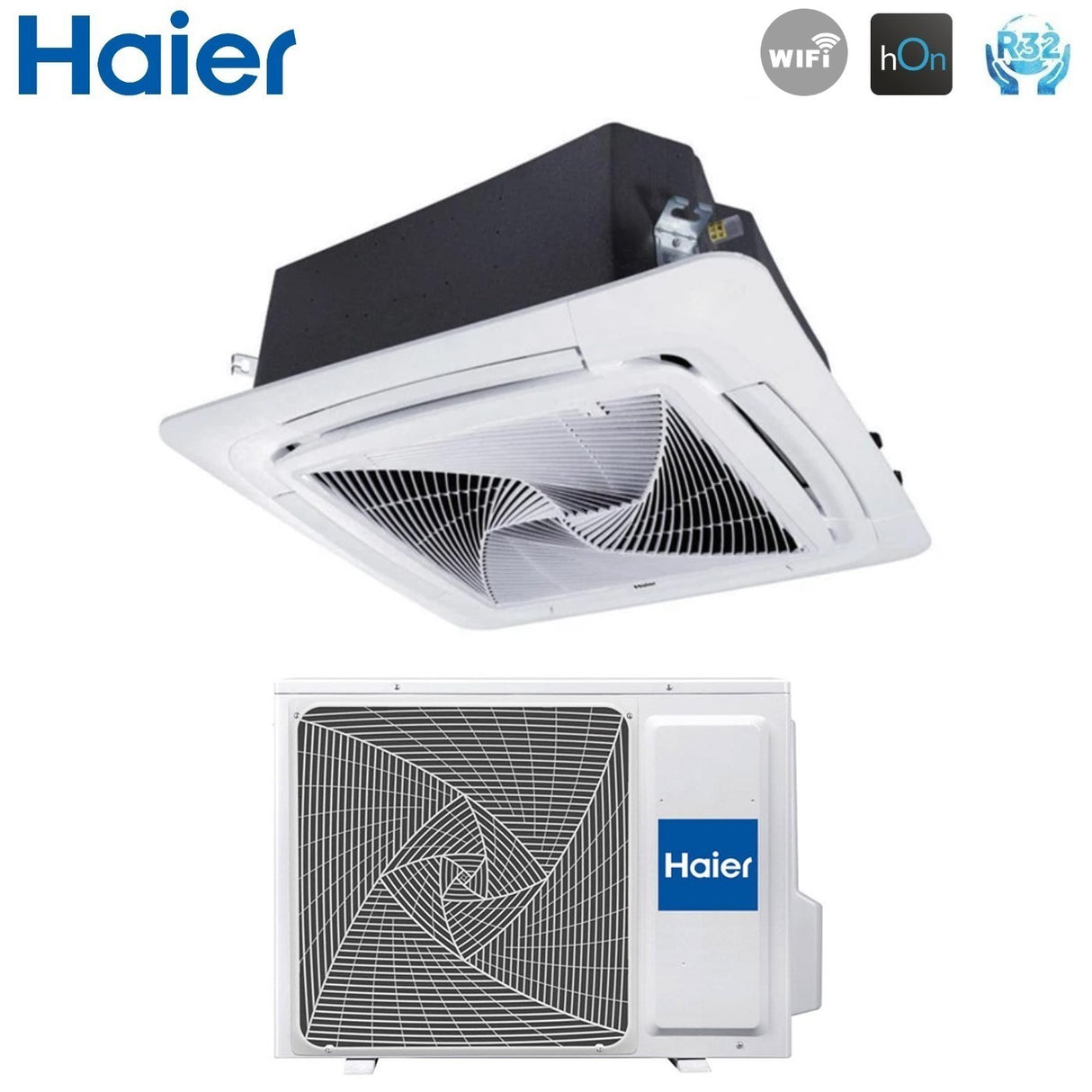 immagine-2-haier-climatizzatore-condizionatore-haier-cassetta-90x90-round-flow-24000-btu-ab71s2sg1fa-r-32-wi-fi-optional-con-pannello-no-sensor-incluso