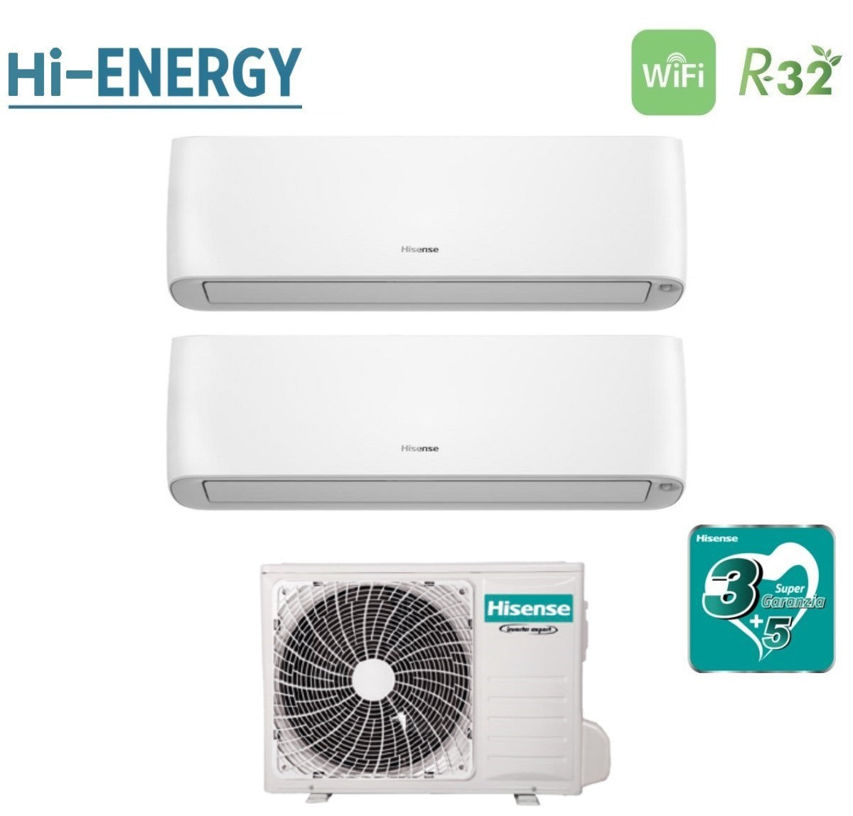 Climatizzatore Condizionatore Dual Split Hisense Energy Pro Plus Hi Energy 900012000 2212