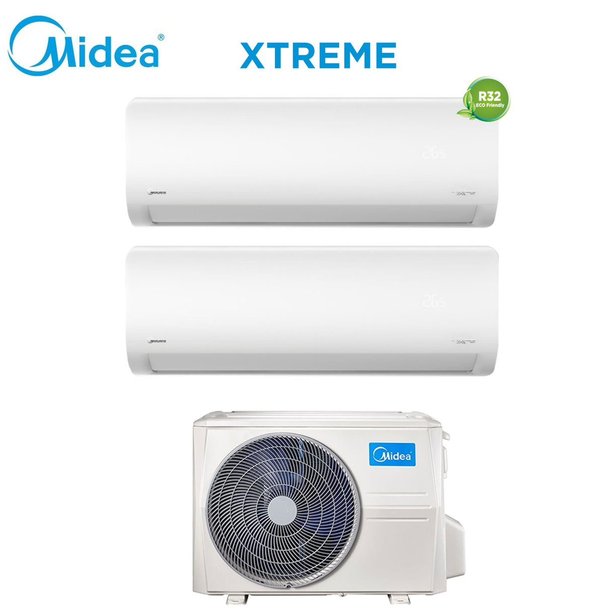 immagine-2-midea-climatizzatore-condizionatore-midea-dual-split-inverter-serie-xtreme-1218-con-m4o-36fn8-q-r-32-wi-fi-integrato-1200018000-novita