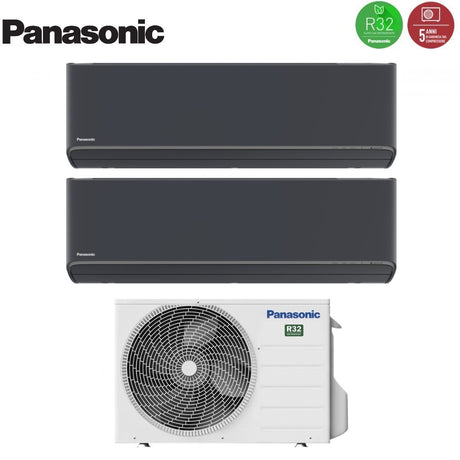 immagine-2-panasonic-climatizzatore-condizionatore-panasonic-dual-split-inverter-serie-etherea-dark-79-con-cu-2z35tbe-r-32-wi-fi-integrato-colore-grigio-grafite-70009000