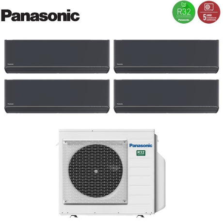 immagine-2-panasonic-climatizzatore-condizionatore-panasonic-quadri-split-inverter-serie-etherea-dark-77712-con-cu-4z68tbe-r-32-wi-fi-integrato-colore-grigio-grafite-70007000700012000