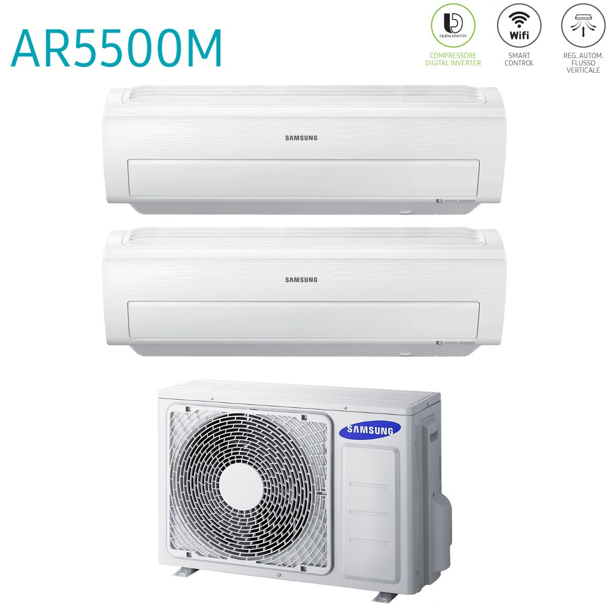 immagine-2-samsung-climatizzatore-condizionatore-samsung-dual-split-inverter-serie-ar5500m-77-con-aj050fcj2eheu-r-410-wi-fi-integrato-70007000